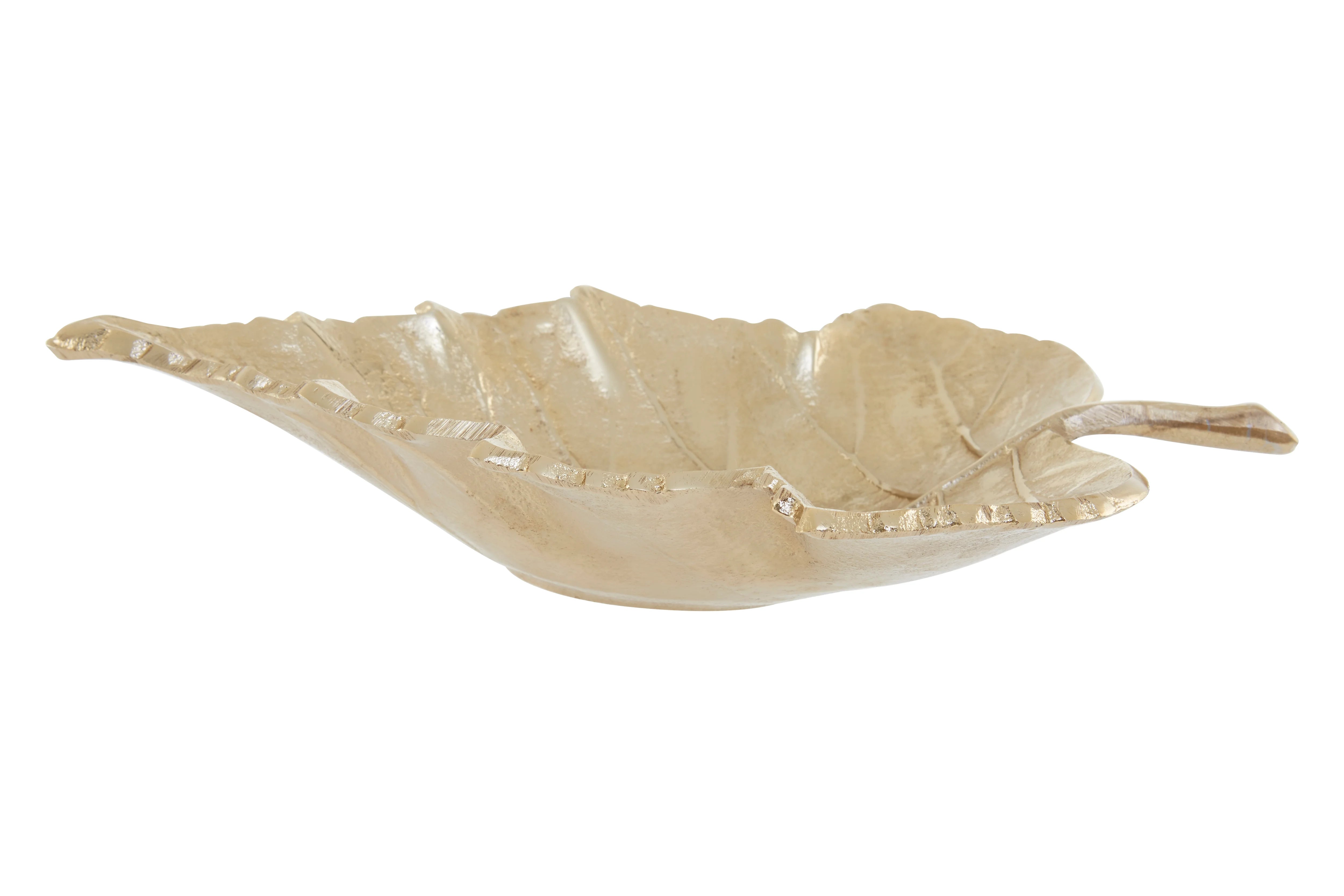 Addison Art Deco Gold Finish Leaf Dish